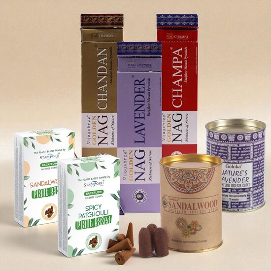 Backflow incense cones