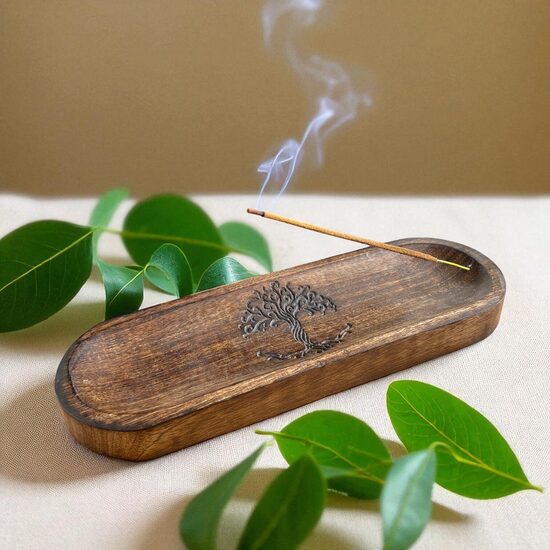 Incense holders for sticks and resins