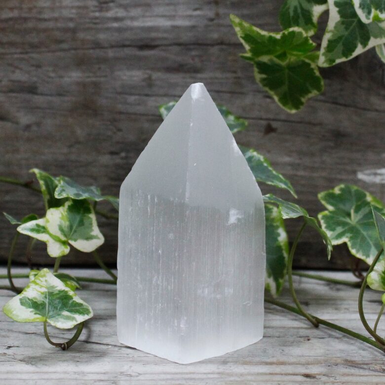 Natural Selenite Point Tower (Crystal Point), 10 cm, 1 pc.