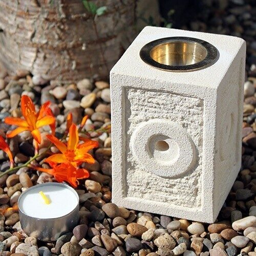 Sandstone Oil Burner Square