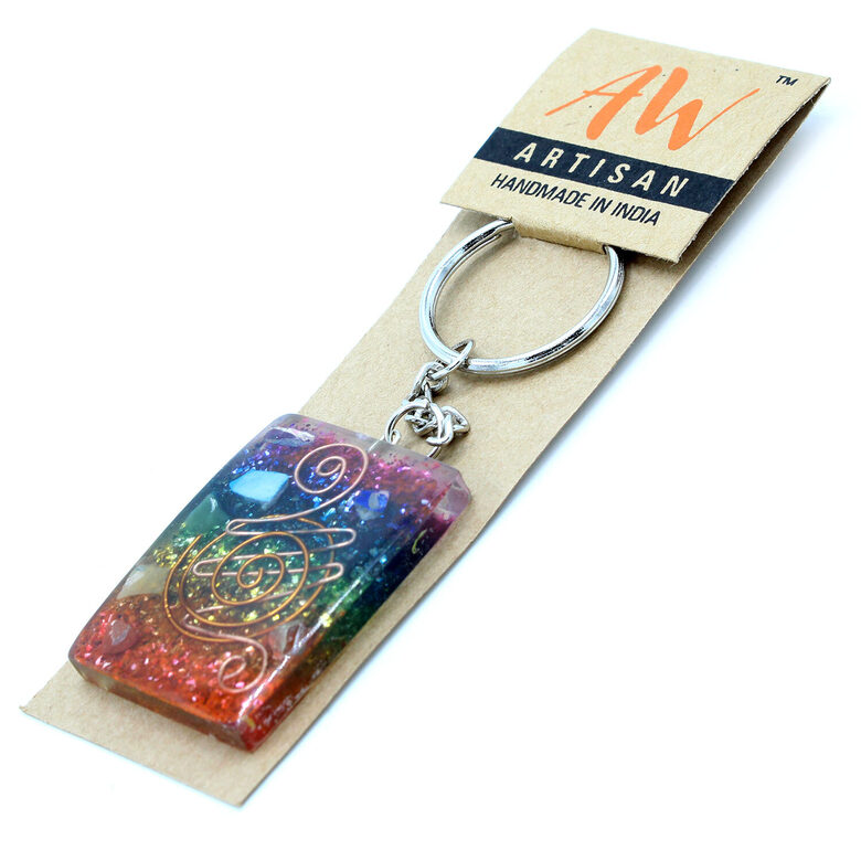 Orgonīta atslēgu piekariņš -  Home Protect Copper and Chakra 1 gab