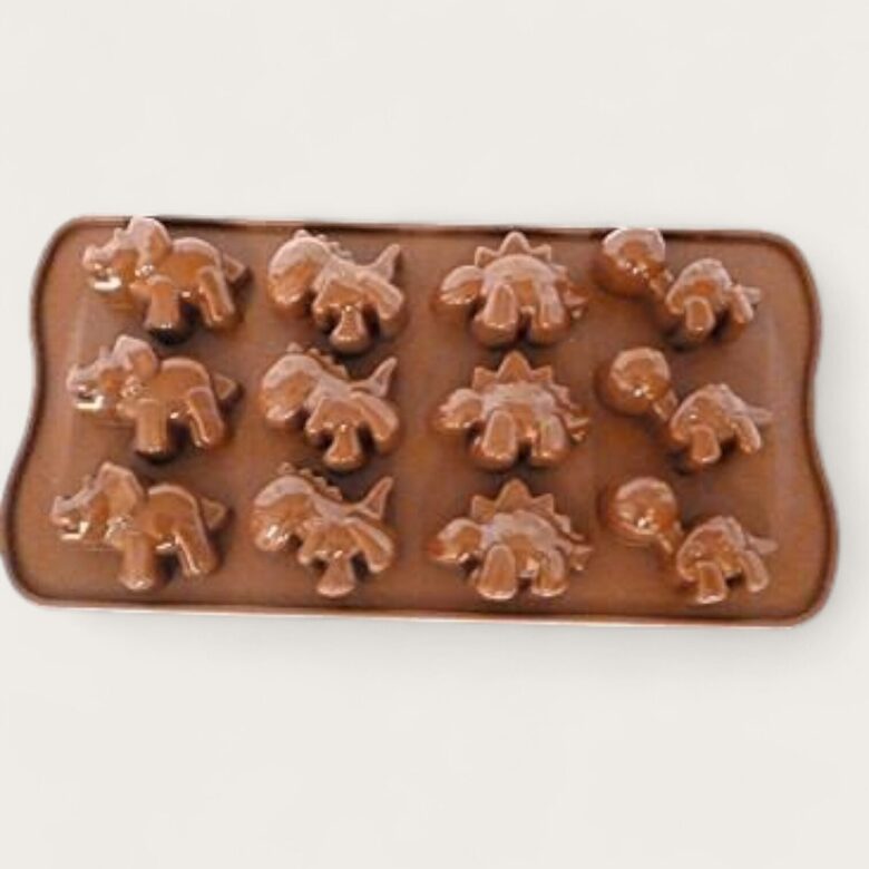 Silicone soap mold "Dinosaurs" (12-cavity)