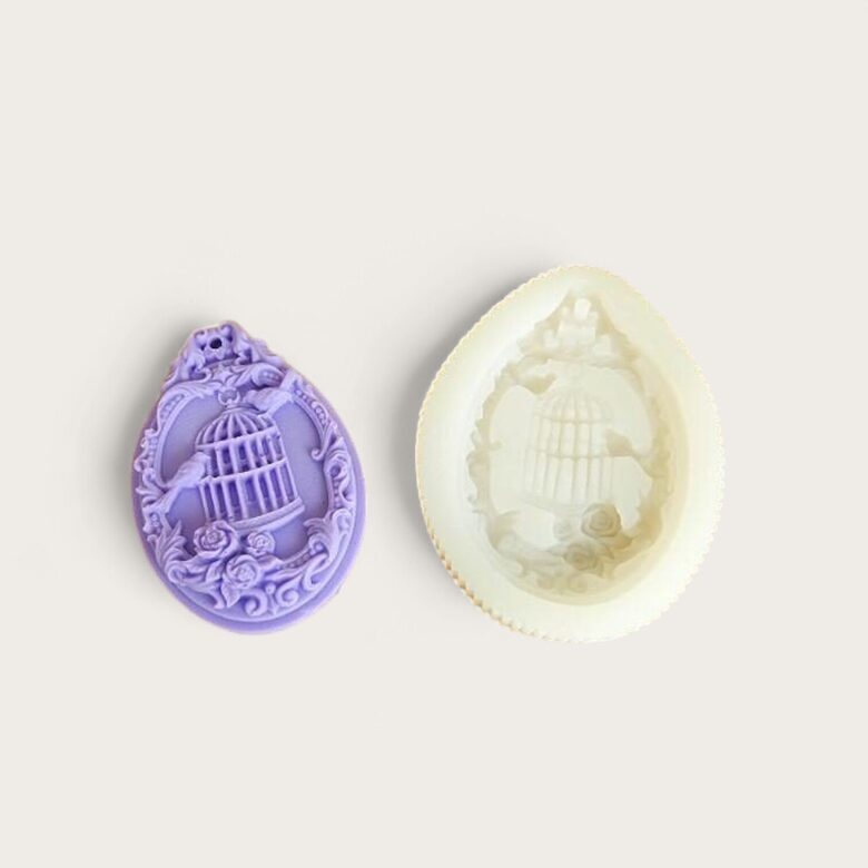 Ziepju forma silikona Būrītis un putniņš