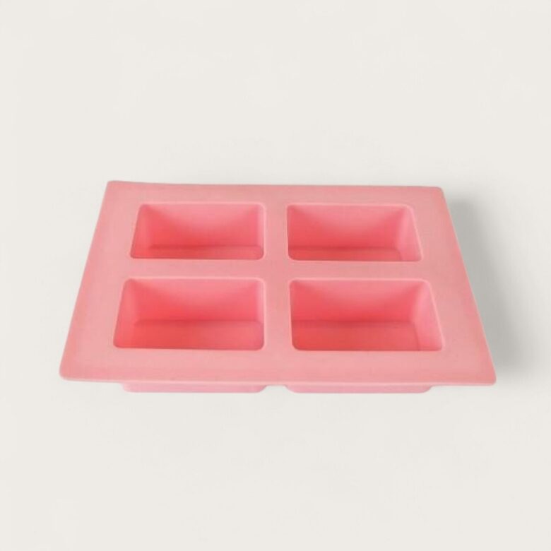 Silicone soap mold (4-cavity)