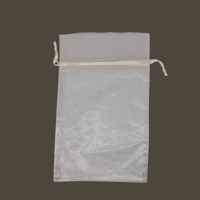 Organzas maisiņš 12 x 20 cm šampanieša krāsā