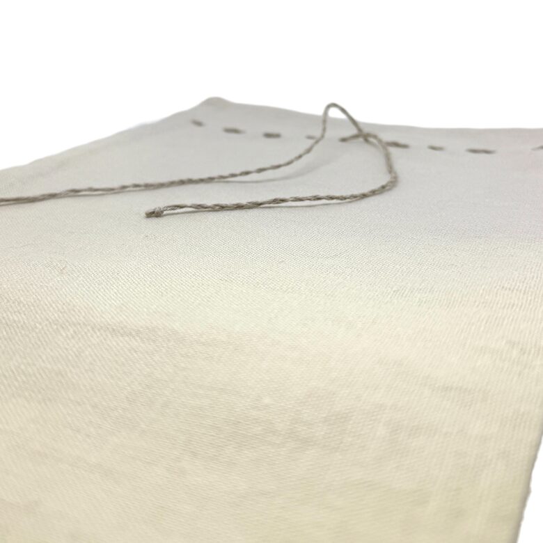 Lina maisiņš 18 X 25 cm ziloņkaula krāsā