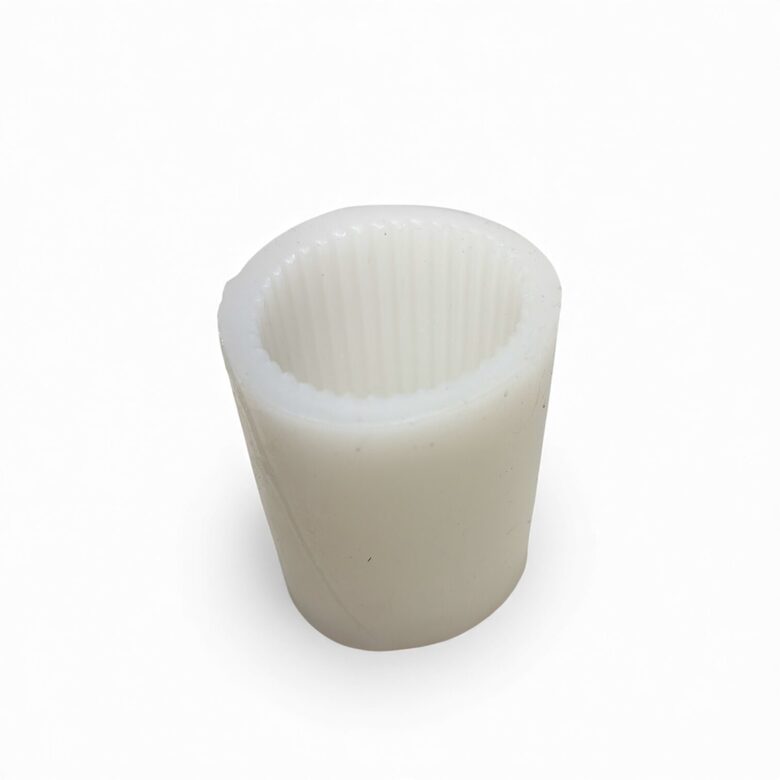 Silicone candle mold fluted cylinder