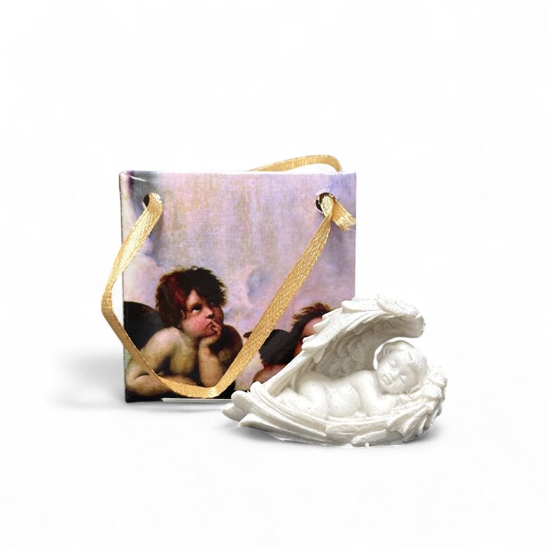 Miniature Angel in Wings with Gift Bag