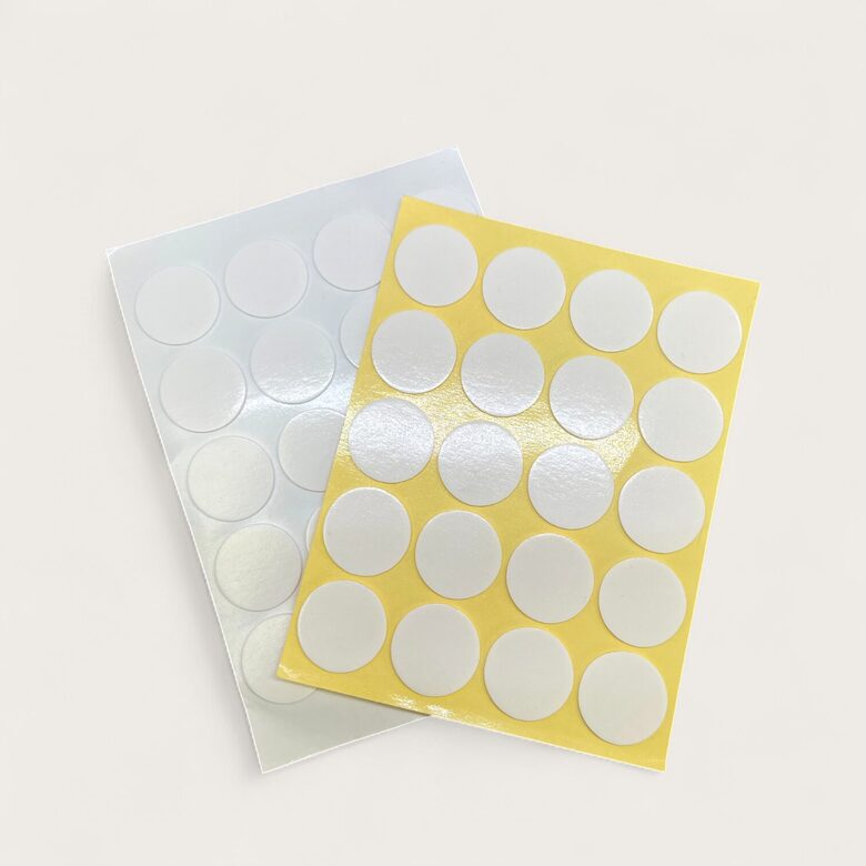 Abpusējais līmes punktiņš dakts piestiprināšanai 20 gab