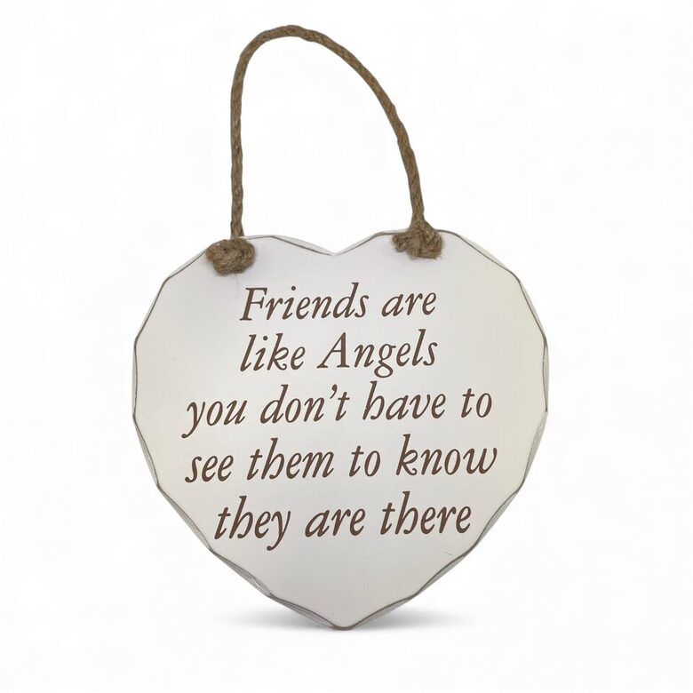 Dekors Sirds ar uzrakstu Friends are like Angels