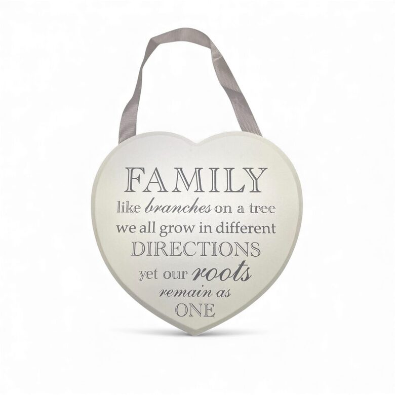 Heart Hanging Decor "Family Like Branches"