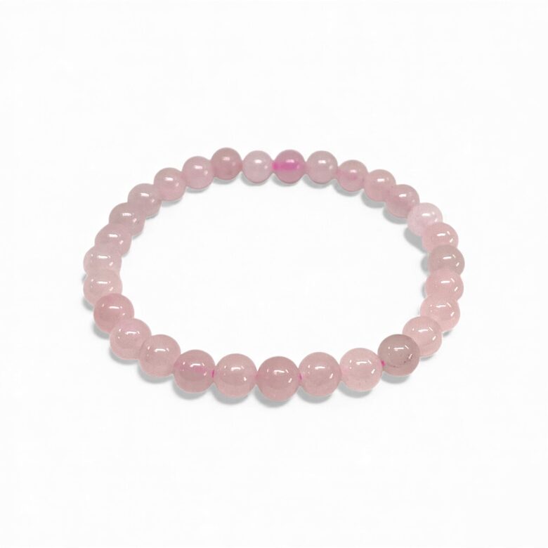 Rozā kvarca aproce 6 mm