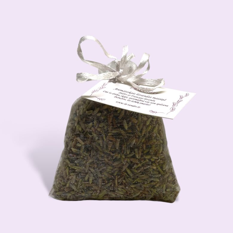 	Lavandas maisiņš (100% lavanda),  mazais, baltā krāsā