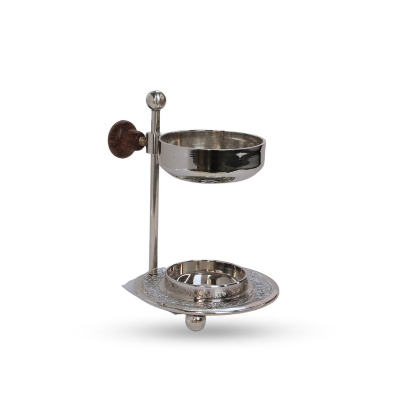 Vīraka turētējs vīraka sveķiem, niķelis, sudraba krāsā