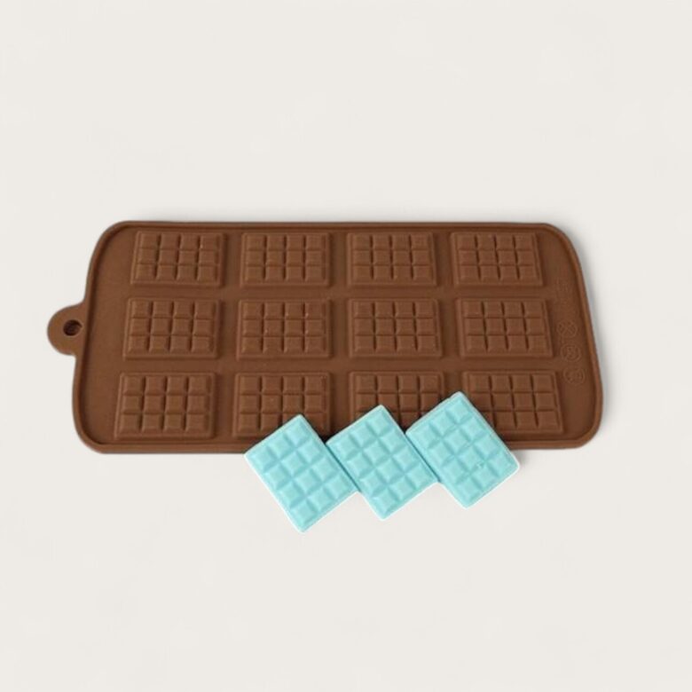 Silicone soap mold "Chocolate Bar" (12-cavity)