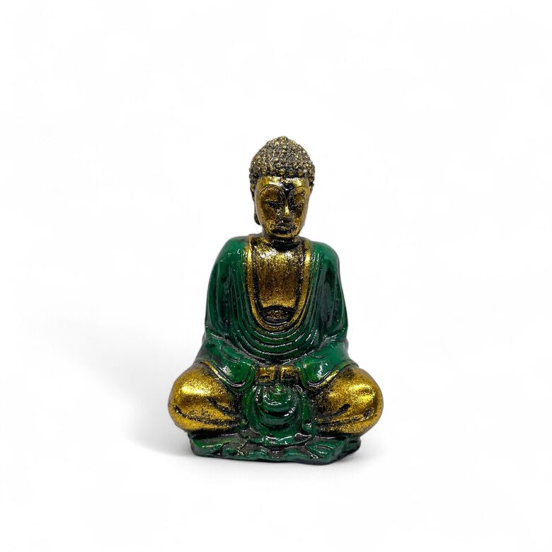 Small Green Buddha Figurine