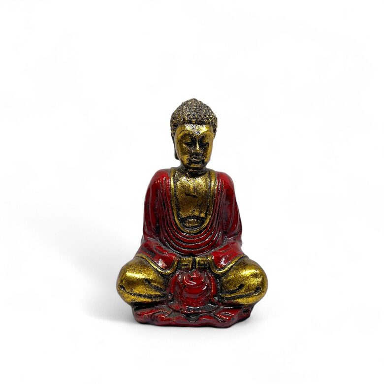 Small Red Buddha Figurine