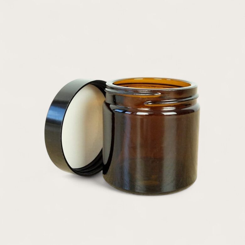 Stikla trauciņš 60 ml brūnā krāsā