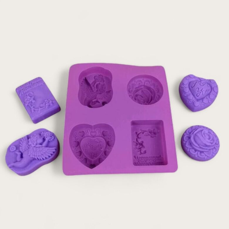 Silicone soap mold "Love Nature" (4-cavity)