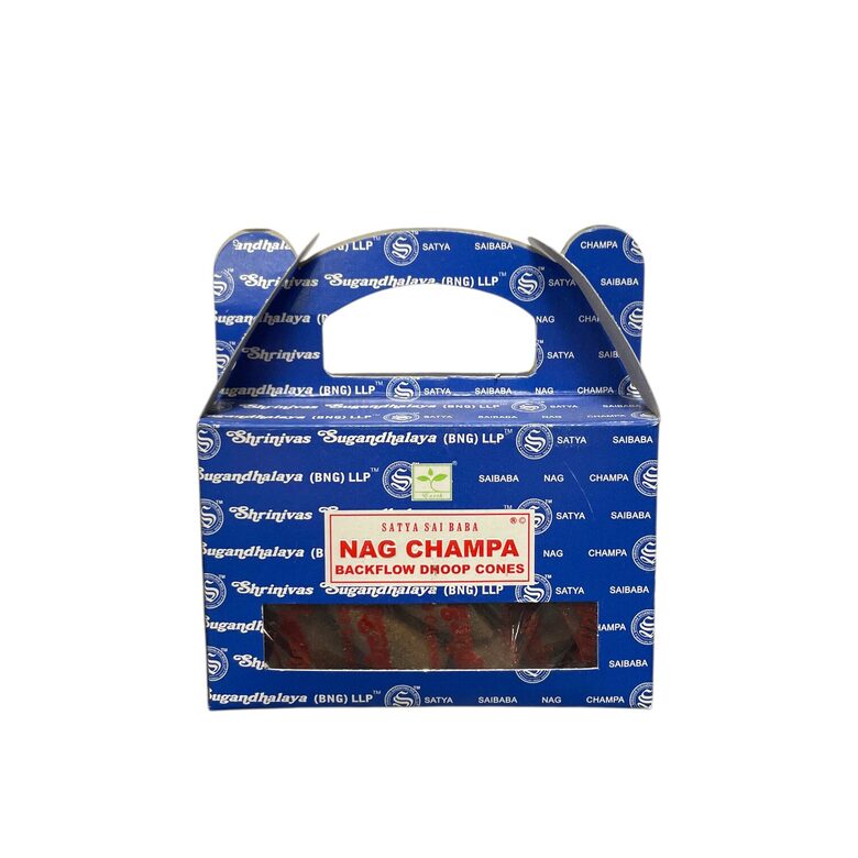 Nag Champa Backflow Incense Cones, 24 pcs.