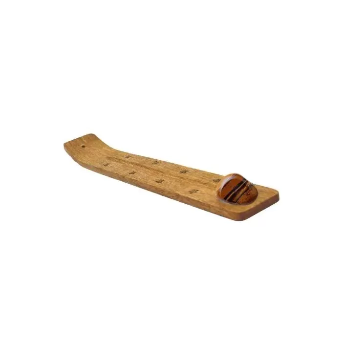 Vīraka turētājs no mango koka ar dabīgu Tīģeraci 1 gab