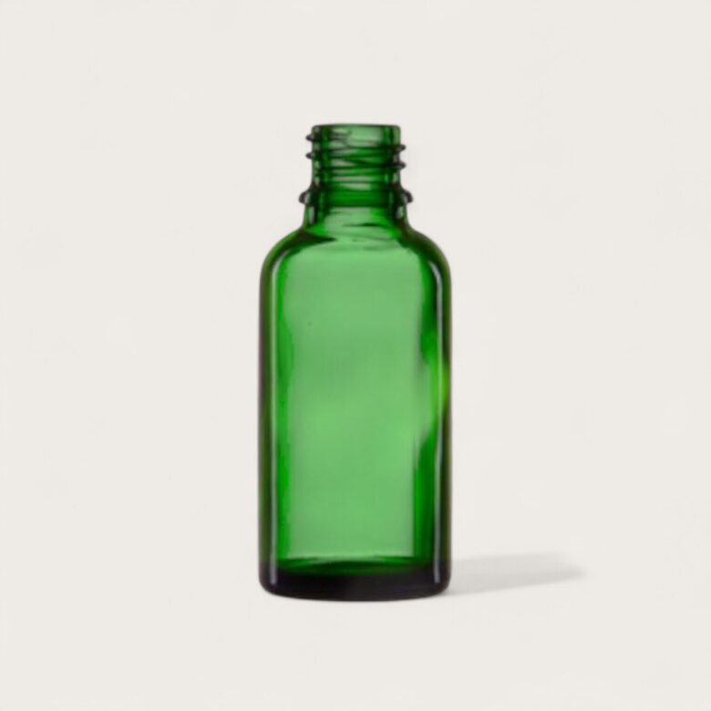 Stikla zaļa pudelīte  50 ml
