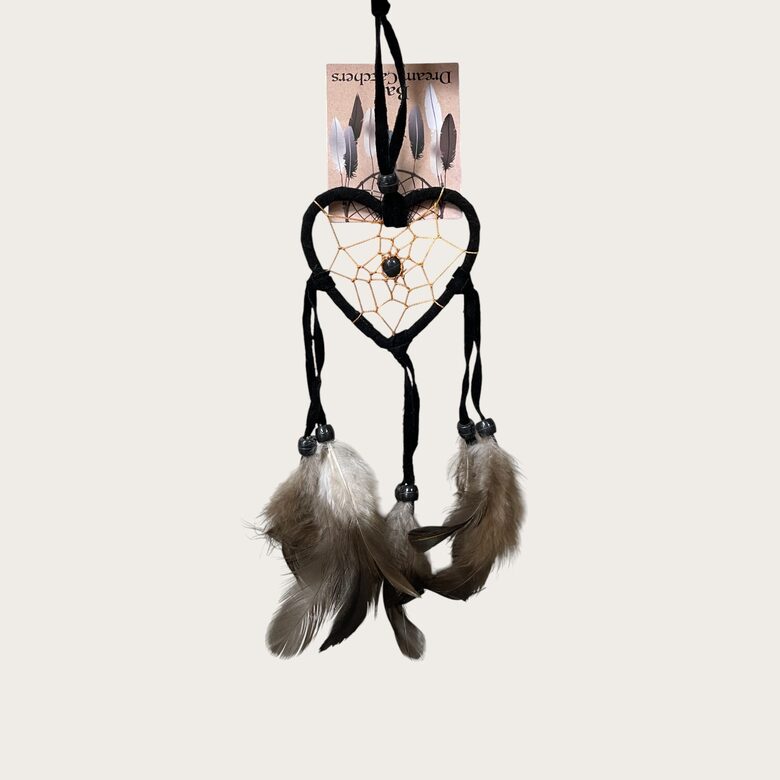 Sapņu ķērājs Bali sirsniņa ( melns, mini) 1 gab