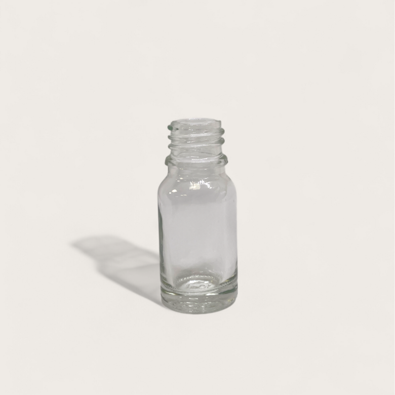 Stikla caurspīdīga pudelīte 10 ml