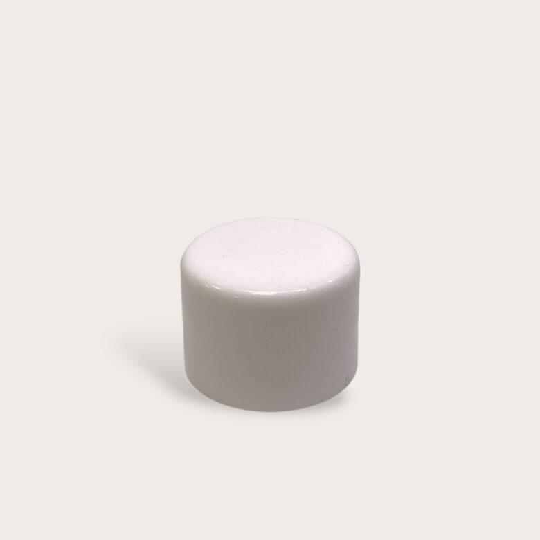 20mm White Plastic Screw Cap