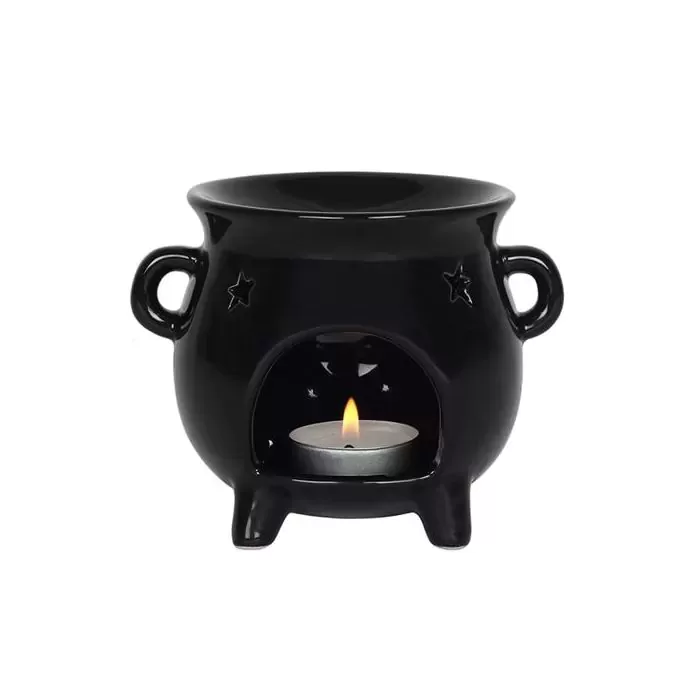 Aromlampa Raganu katliņš (melns ar zvaigznītēm) 1gab