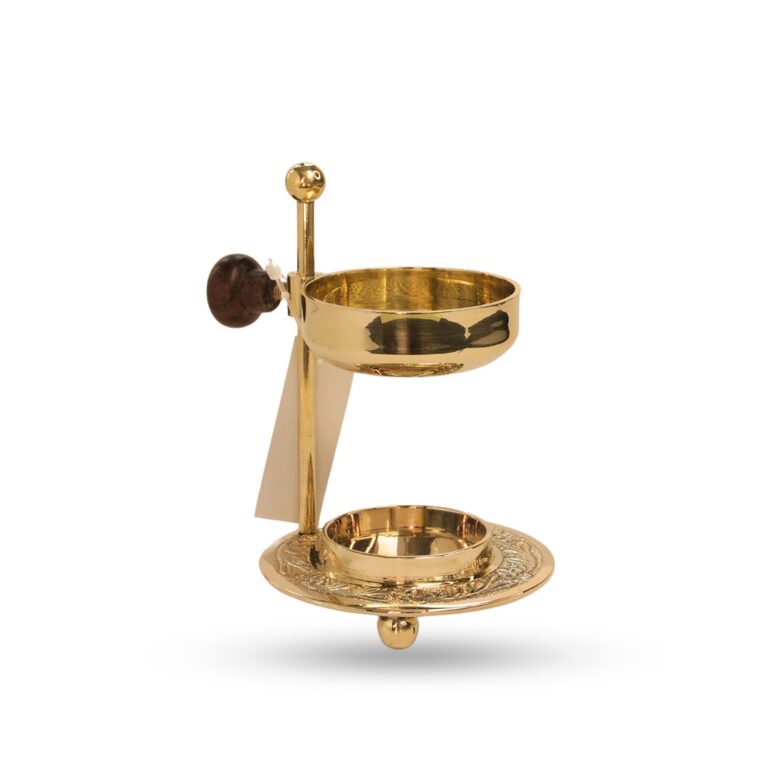 Vīraka turētējs vīraka sveķiem, misiņš, zelta krāsā