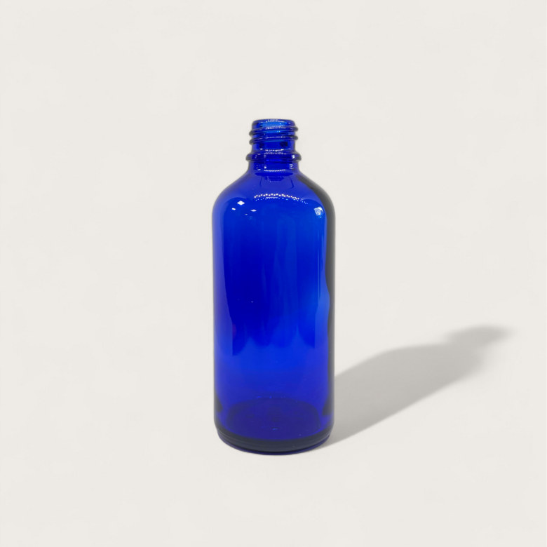 Stikla pudelīte zila 100 ml