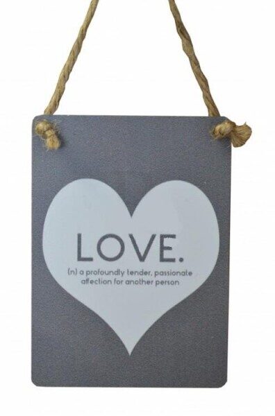 Plāksnīte Love... (metāla, iekarināma)