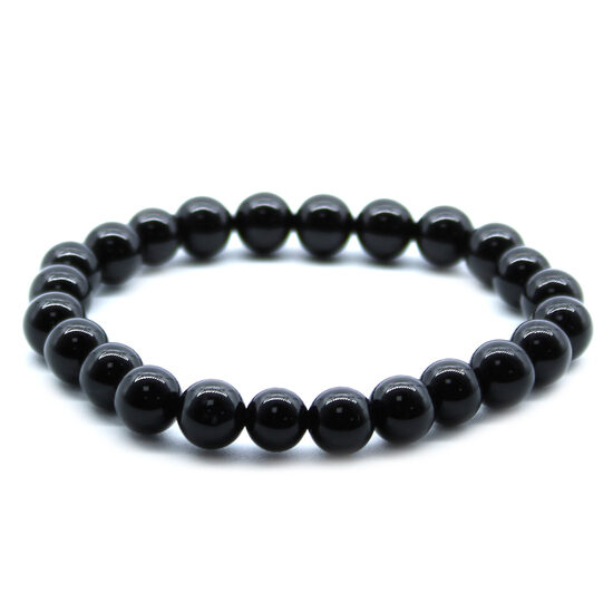 Natural Black Agate Stone Bracelet