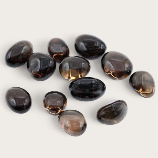 Dūmakainais kvarcs apstarots 1 gab