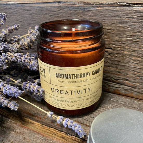 Aromterapijas sojas vaska svece Creativity 200 g