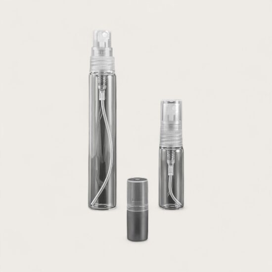 Stikla pudelīte ar izsmidzinātāju 10 ml