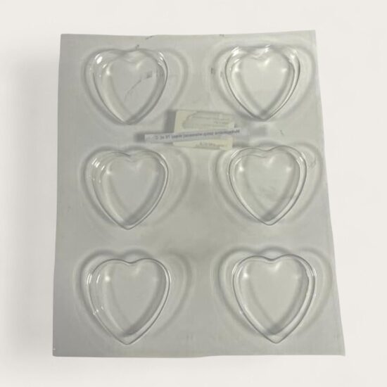 Ziepju un vaska aromātisko dekoru formas veidne sirds 6 gab