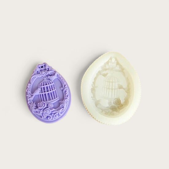 Ziepju forma silikona Būrītis un putniņš