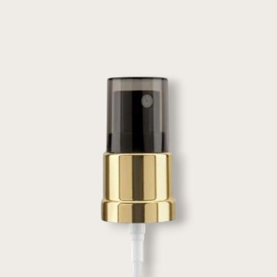 	Izsmidzinātājs stikla pudelītēm 18/415 mm melns ar zeltu