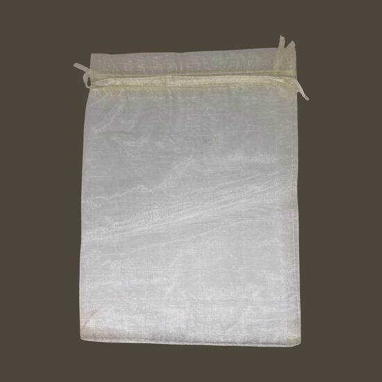 Organzas maisiņš 14 x 19 cm šampanieša krāsā