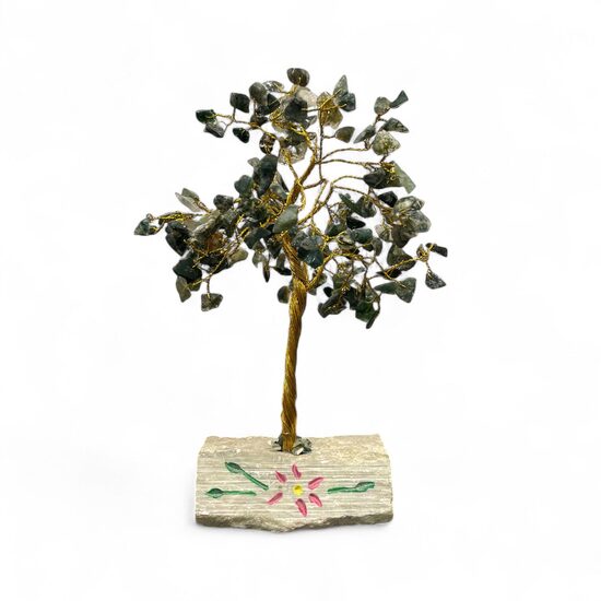 Kristālu koks ( 160 rozā sūnu ahāta kristāli) 