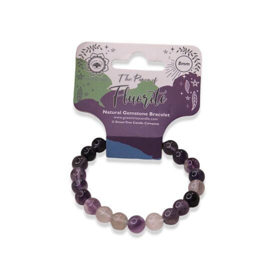 Rokassprādze no dabīga Fluorīta akmens