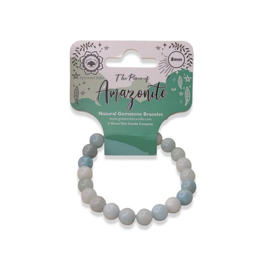 Rokassprādze no dabīga Amazonīta akmens