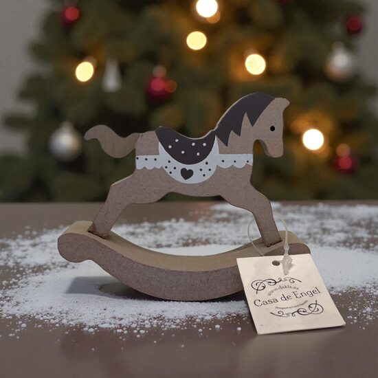 Dekors - koka šūpuļzirdziņš