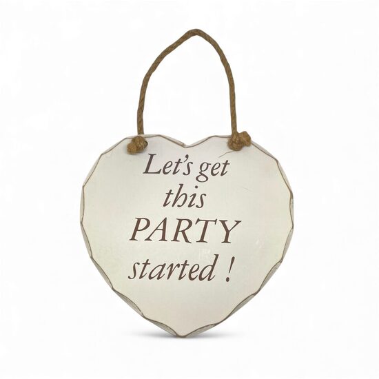 Dekors - koka sirsniņa -   Let`s get this Party started!