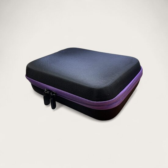 Koferītis 25 gab ēteriskajām eļļām melns/ violets