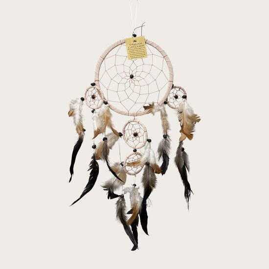 Sapņu ķērājs Bali (zamšādas audums krēma krāsā) lielais