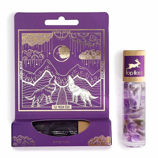 Ēterisko eļļu un Ametista THE MOON rullītis 10 ml JAUNUMS!!!