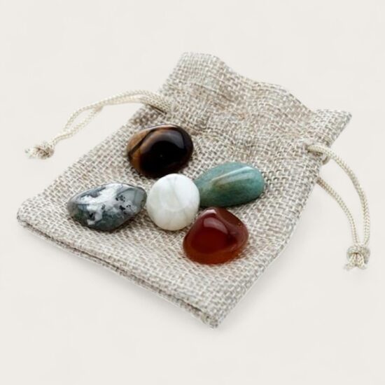 Kristālu komplekts Bagātībai (komplektā 5 gab)